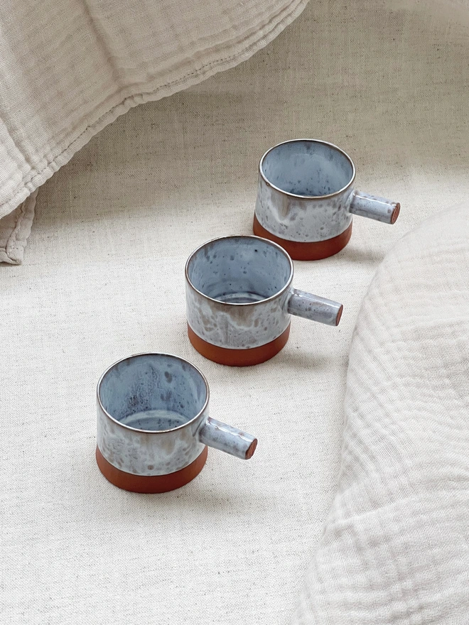 Blue Speckled Espresso Cup