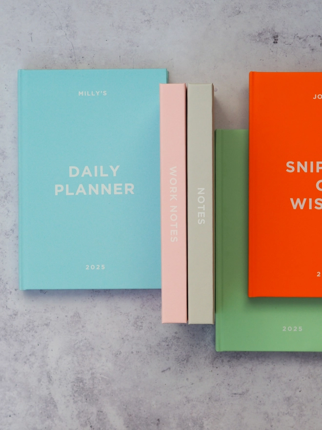 personalised hardcover notebook