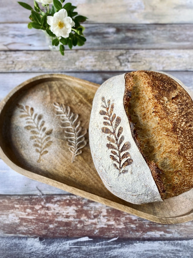 Bread art stencils - botanical