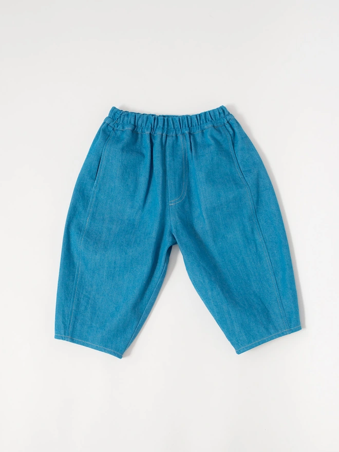 balloon shape kids and baby denim trousers that are oversized by uk brand studio koter available at ando cissy wears and word london