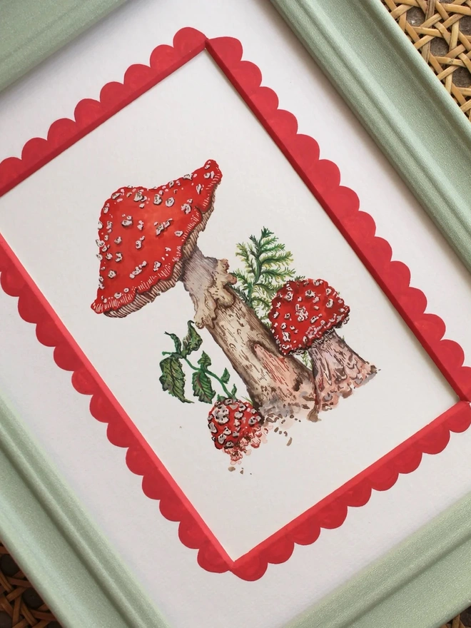 Fly Agaric Mushroom Art Print