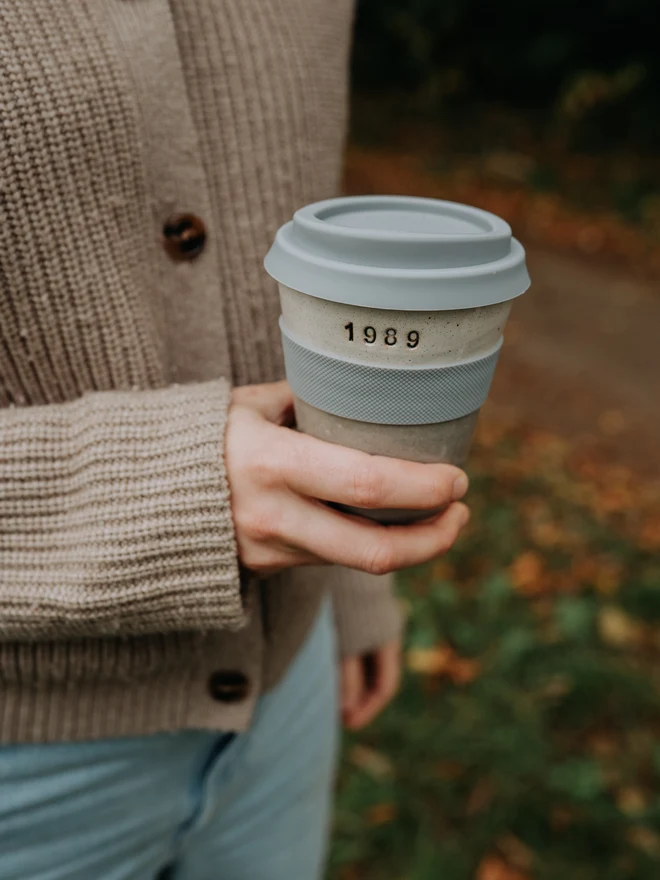 date of birth travel mug