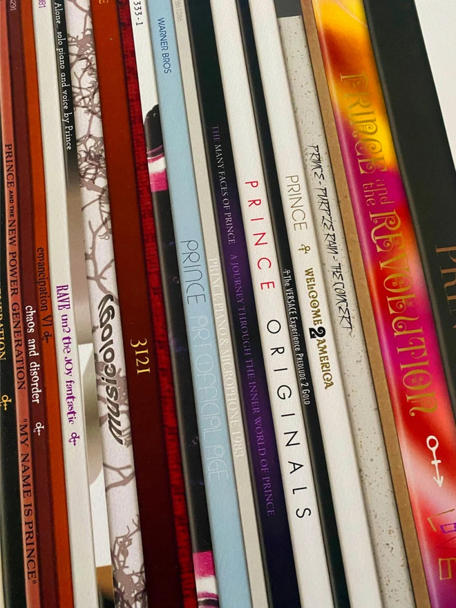 prince vinyl spines artwork