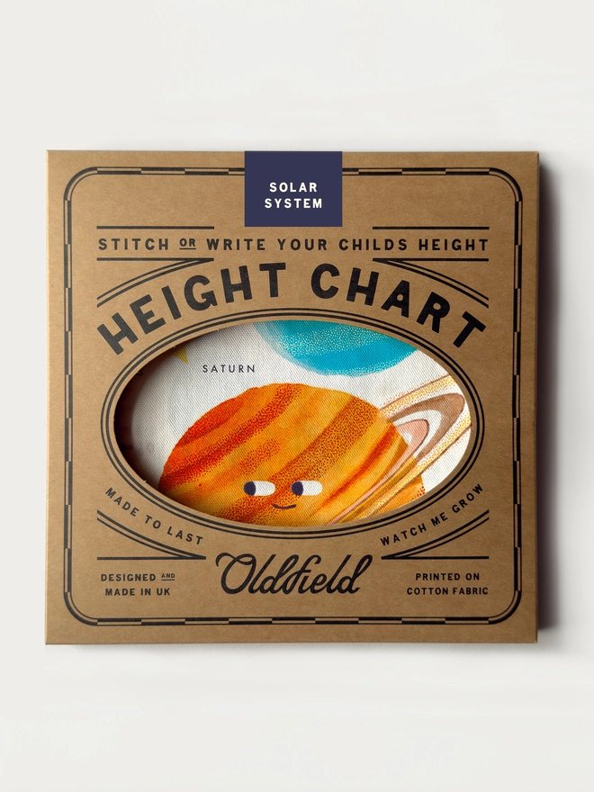 Solar System height Chart Packaging