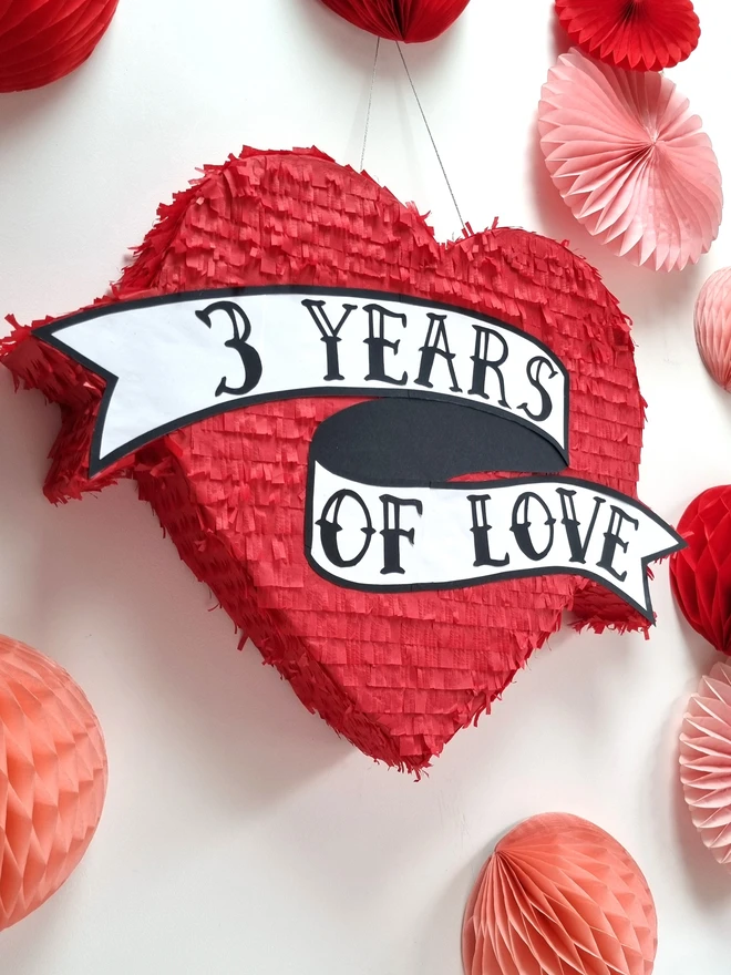 bespoke tattoo heart pinata