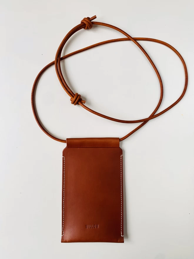 Handmade leather phone case