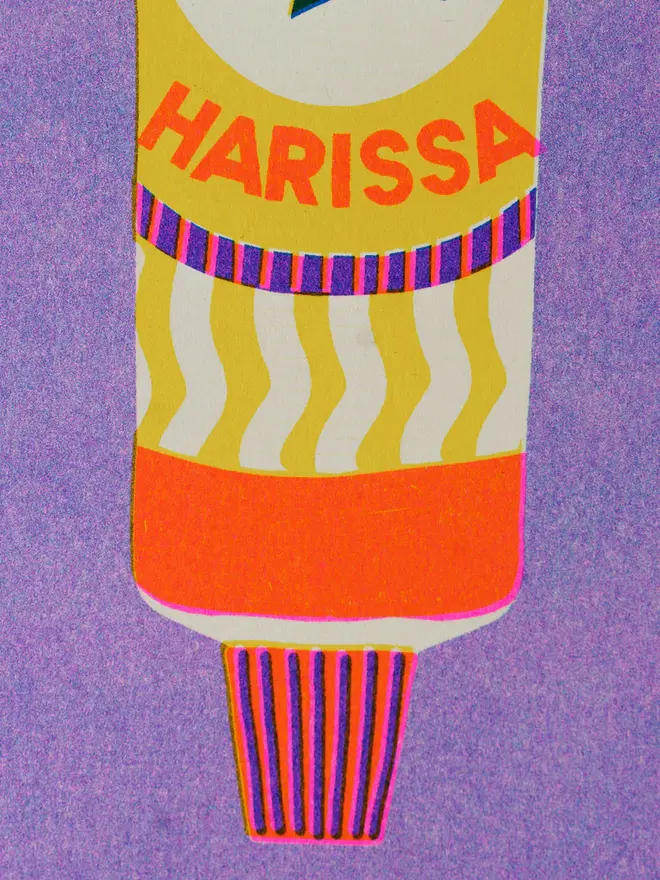 Harissa Risograph Print
