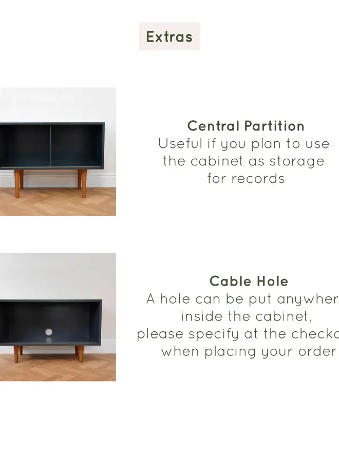 Mid-Century Modern Sliding Door Storage Cabinet