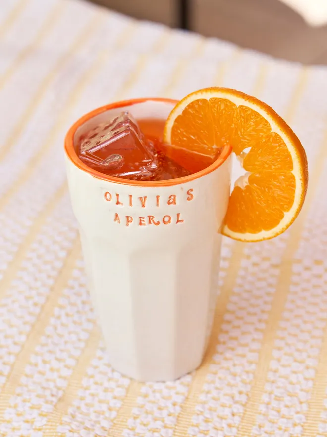 Personalised aperol tumbler