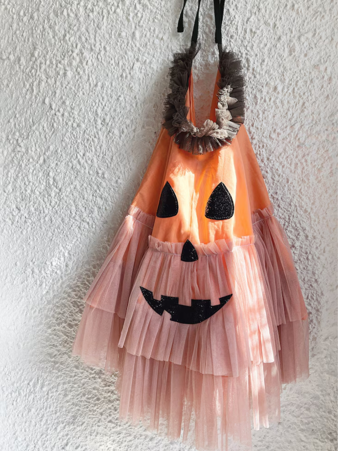 Halloween costume pumpkin cape