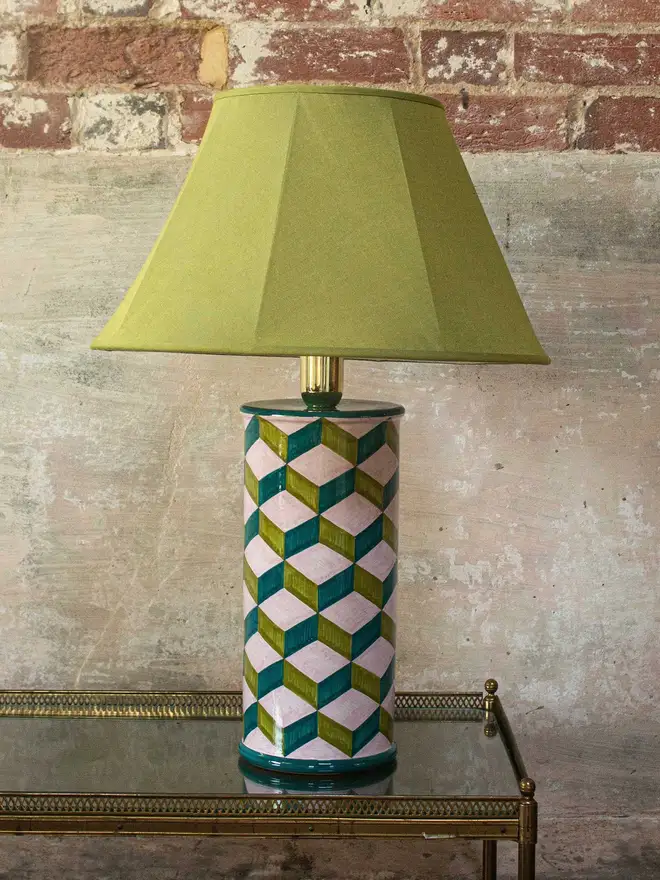 Green Square Eyed Lamp