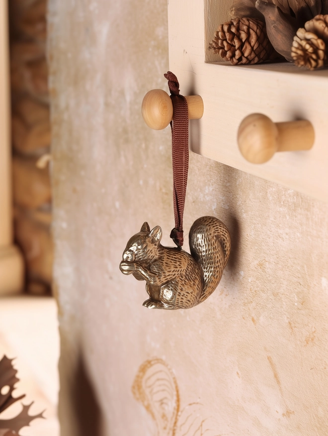 Squirrel Hanging decoration - christmas ornament 