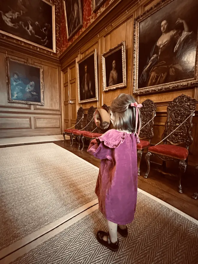 kids velvet dress dusty rose pink