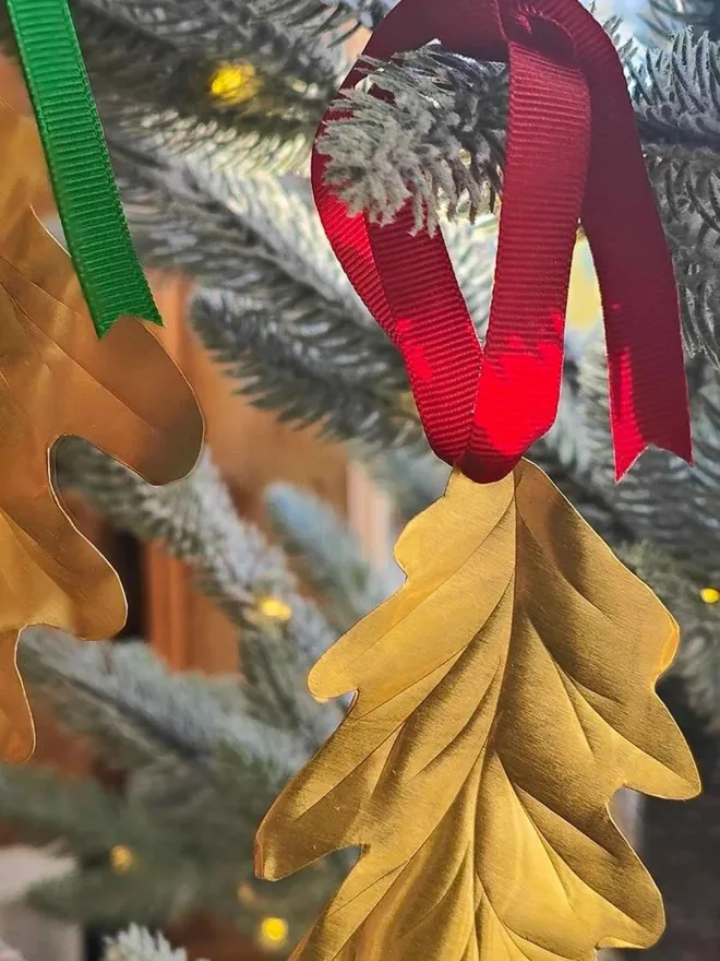 Brass Irish Oak Hanging Decorations