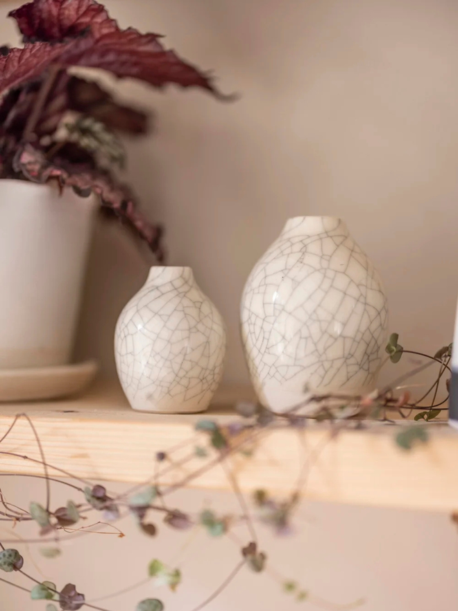 porcelain crackle vase