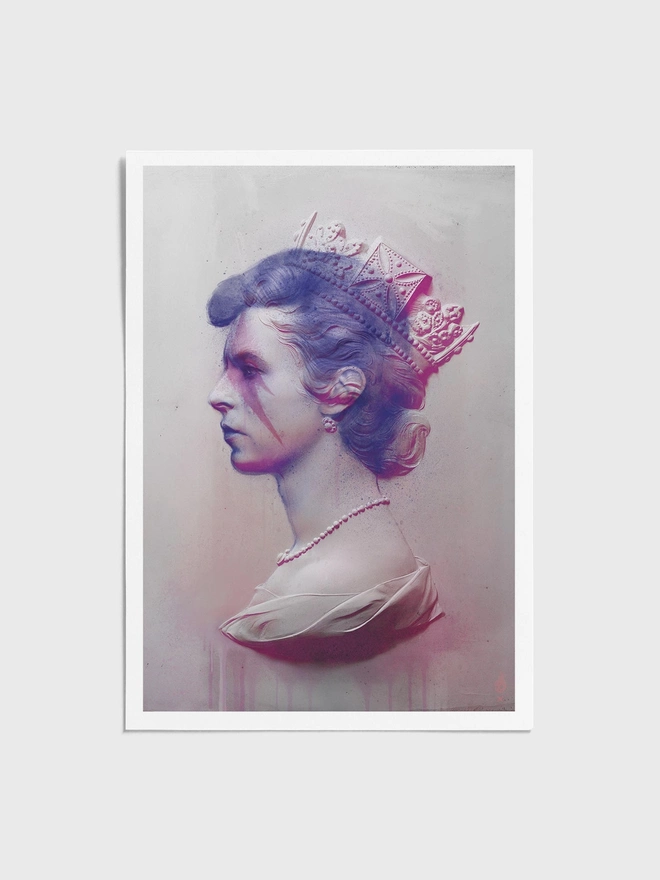 David Bowie Pink - Unframed