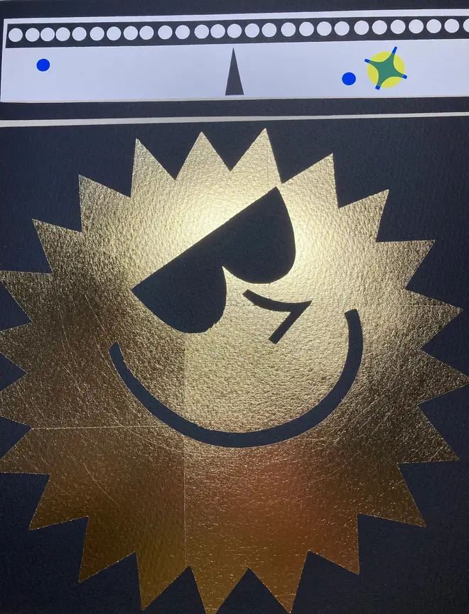 'Sunshine In Stereo' Screenprint, a colourful stereo screenprint. 