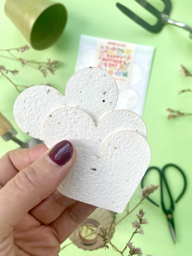 Mother's Day Gift Plantable Paper Hearts