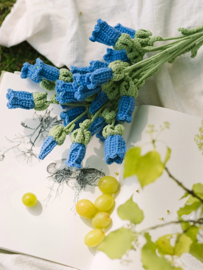 The Way to You Crochet Flower Bluebell