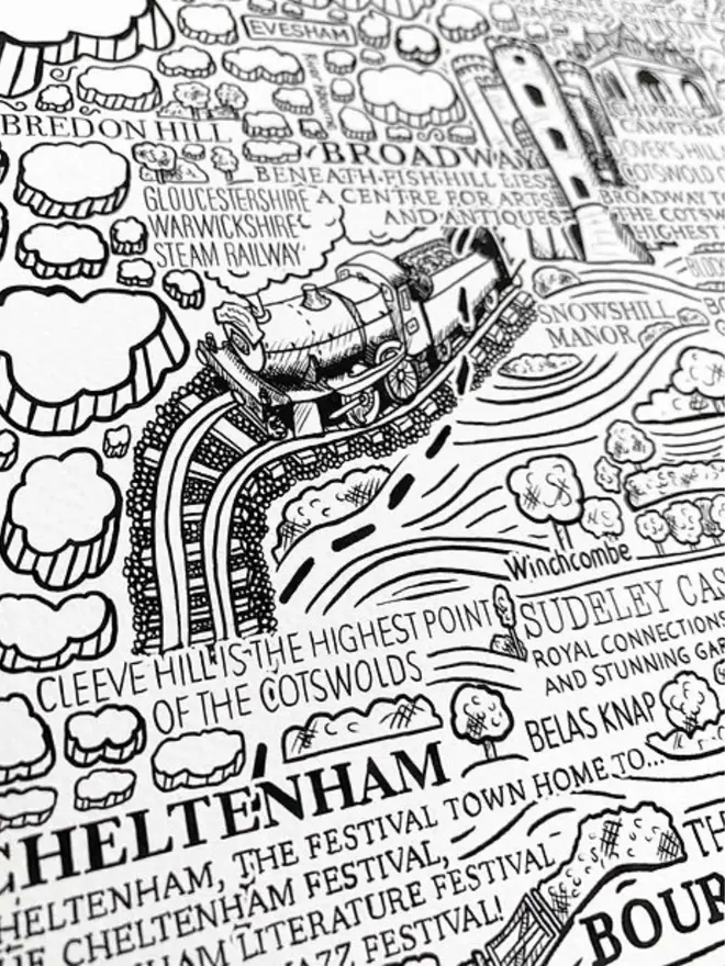 Cotswolds Poster Wall Art Print Zoom 6