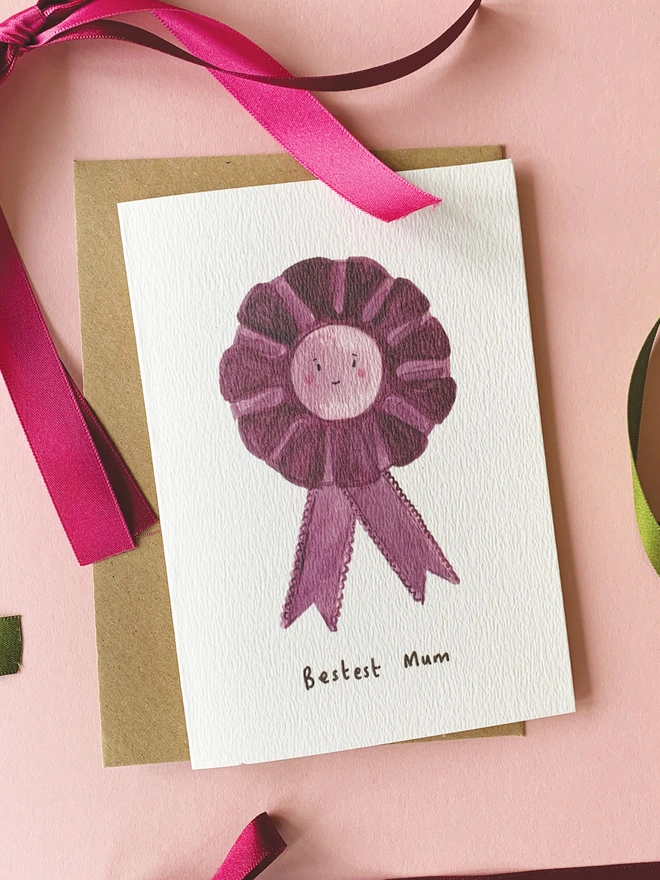 Rosette Mother's Day Card 