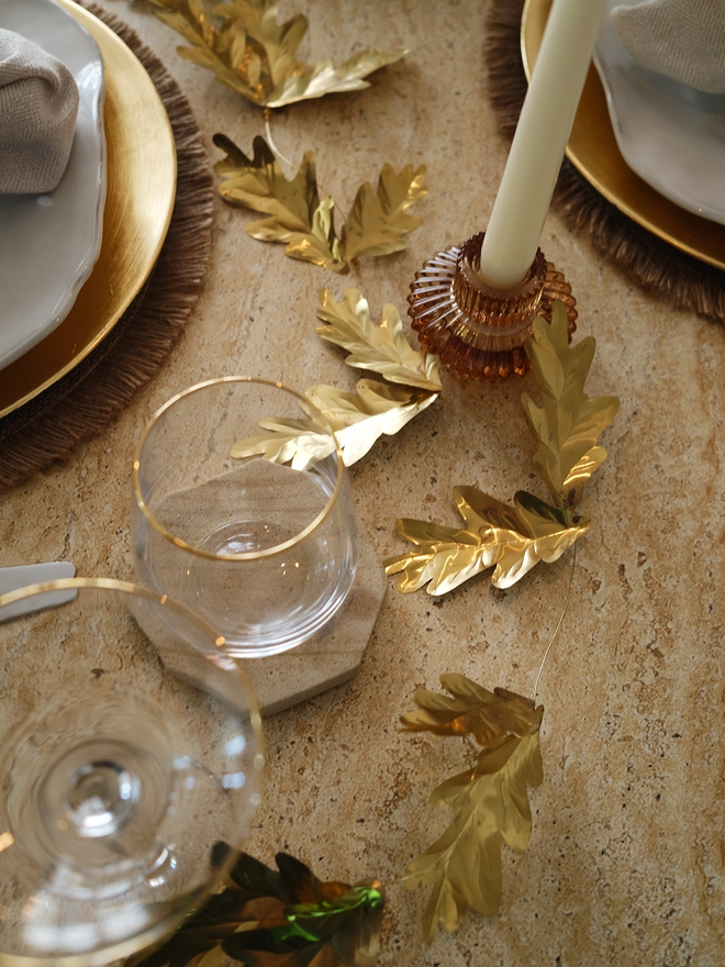 Brass Irish Oak Garland 