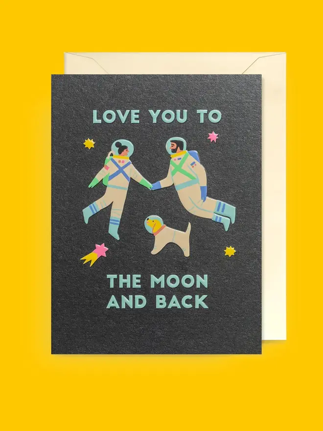 'Love You To The Moon And Back' Mini Card