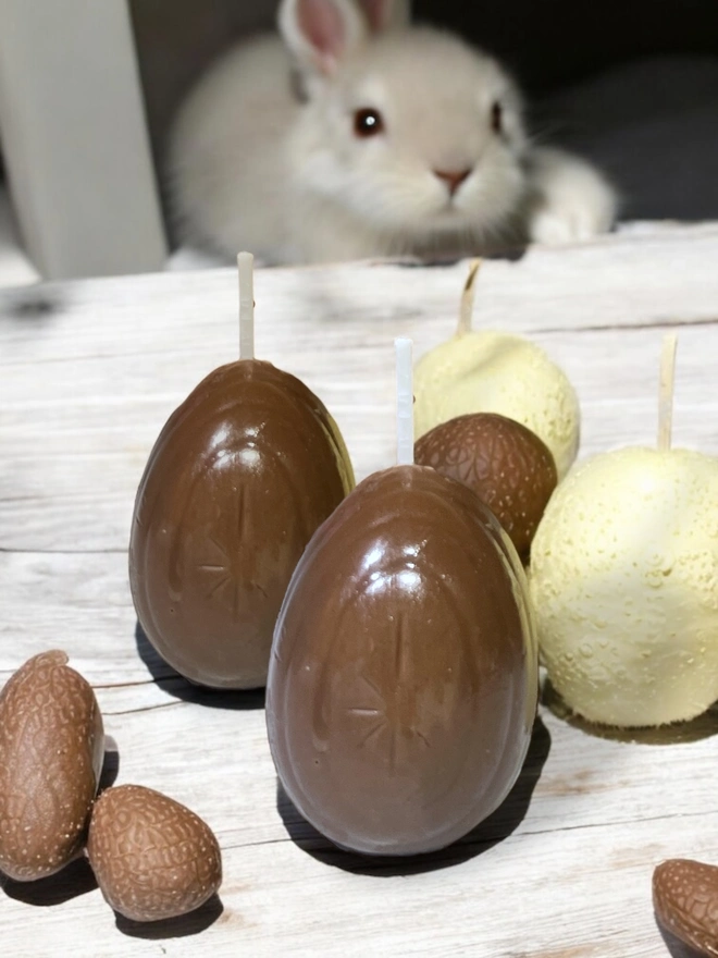 Small Easter Egg Candles - 2pk