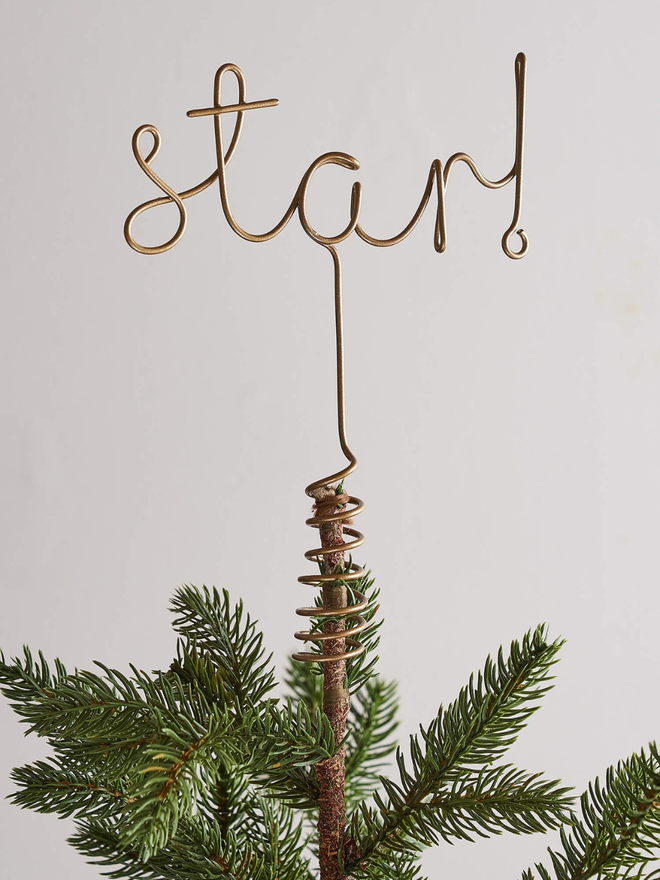 star wire tree topper