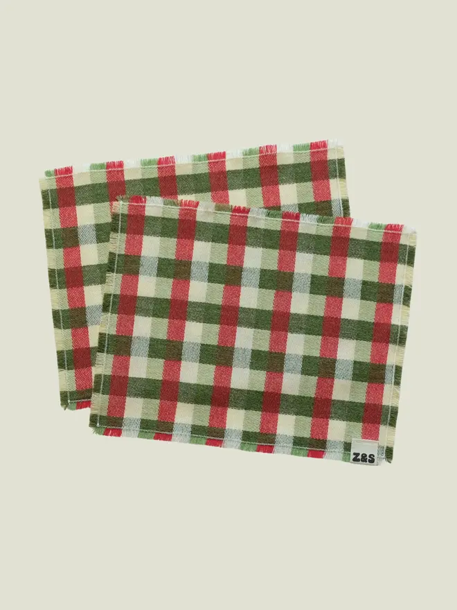 Sour Apple Placemats. Placemats in a set of two.