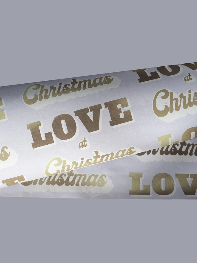 Love at Christmas wrap