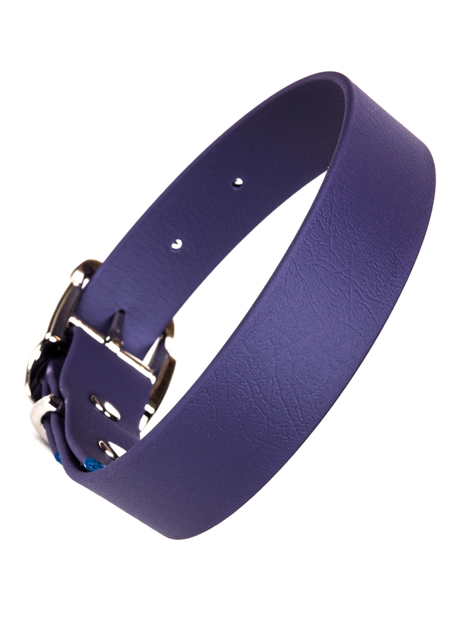 Pur Purple Biothane Vegan Leather Dog Collar