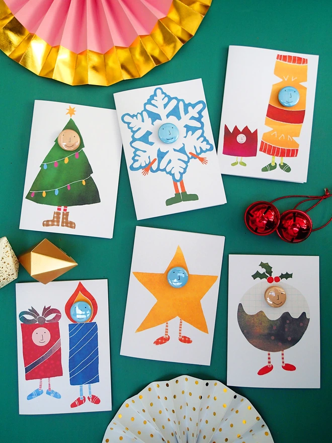 christmas, card, fancy dress, funny, character, badge. family, tree, pudding, snow