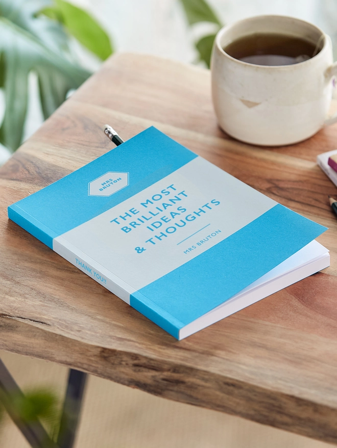 personalised teacher gift notebook