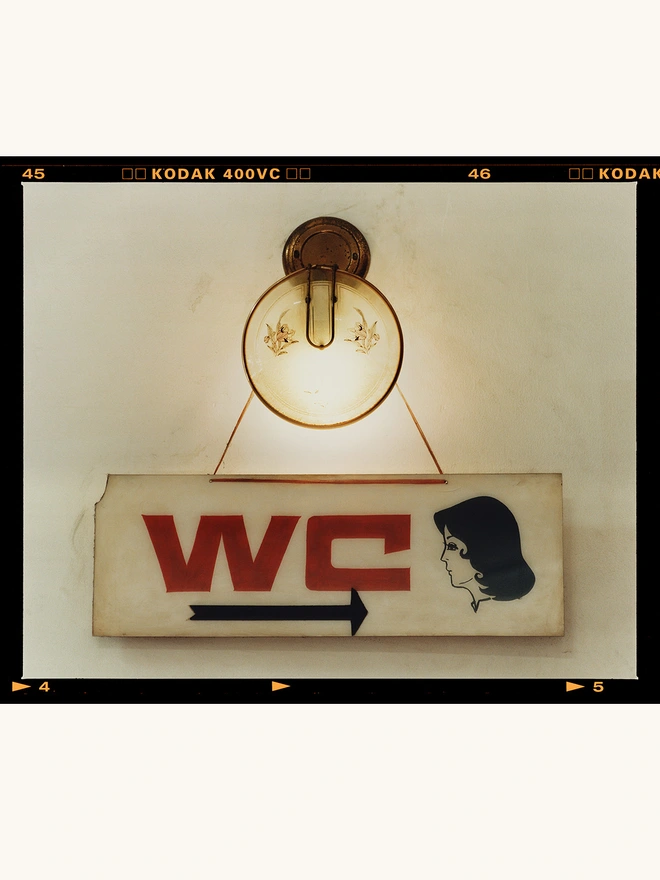 WC sign typography photography by Richard Heeps 