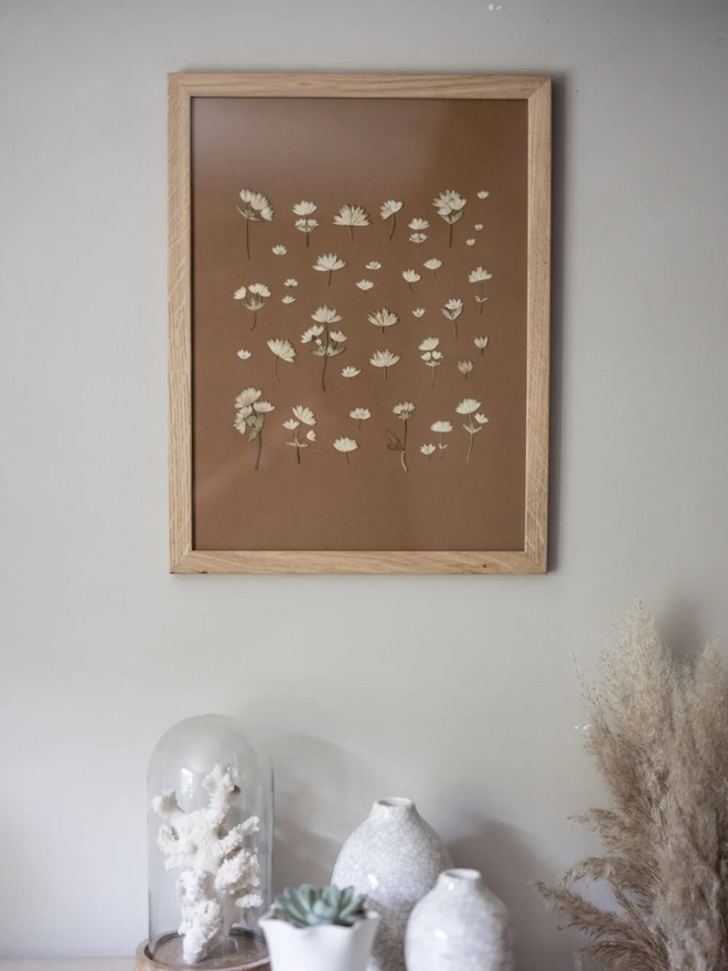 pressed wildflower print
