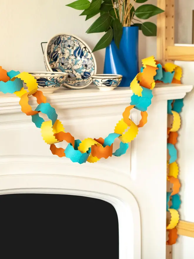 spring and summer paper chain