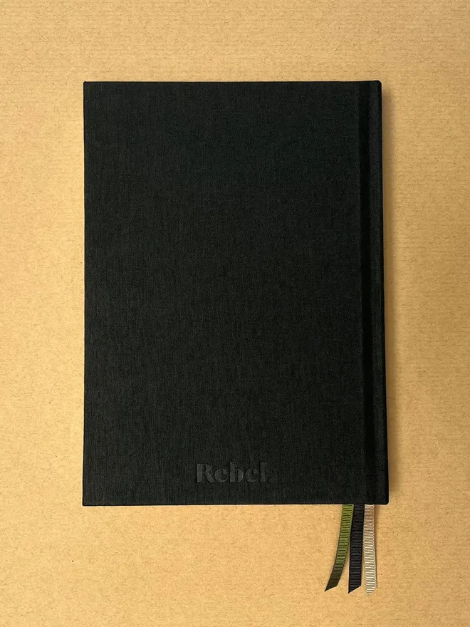 Back of A5 Signature Diary 2025 - Ink Black