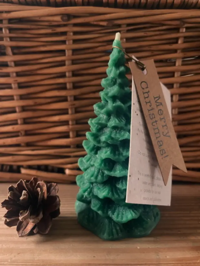 Beeswax Christmas Tree Candle