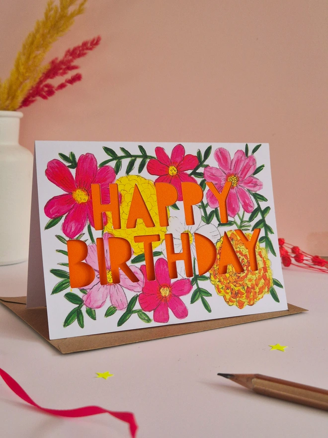 cosmos birthday card