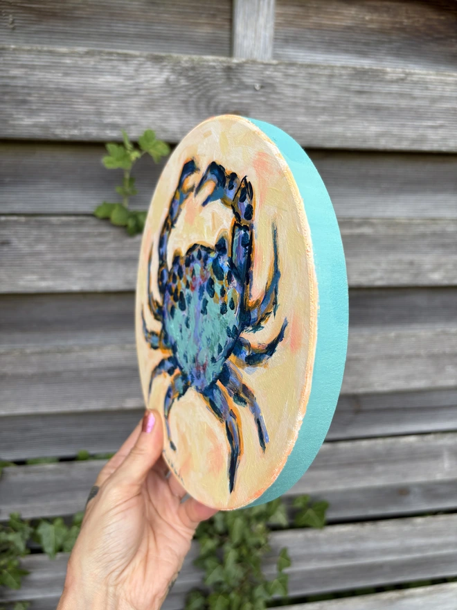 Blue crab painting
