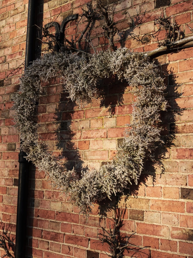 White Statice Heart Floral 