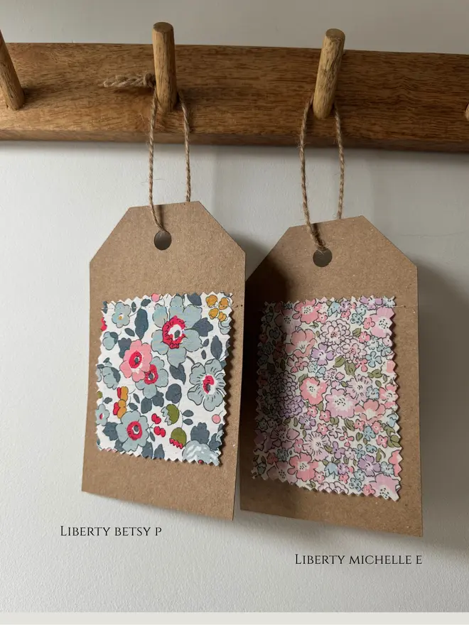 A selection of fabric choices 
