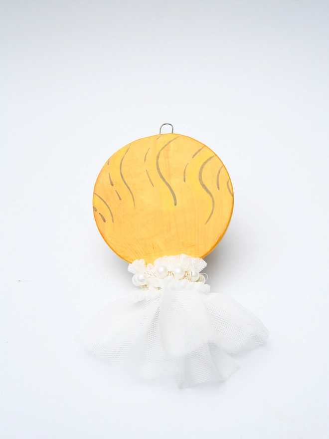 Ceramic Christmas tree Decoration of Choir Boy handmade