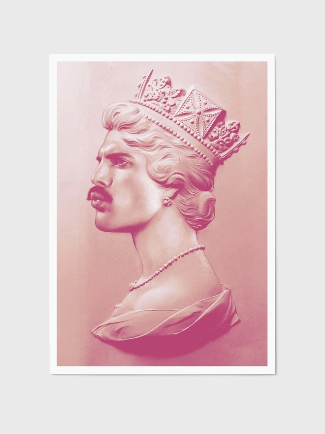 Freddie XL Pink - Unframed
