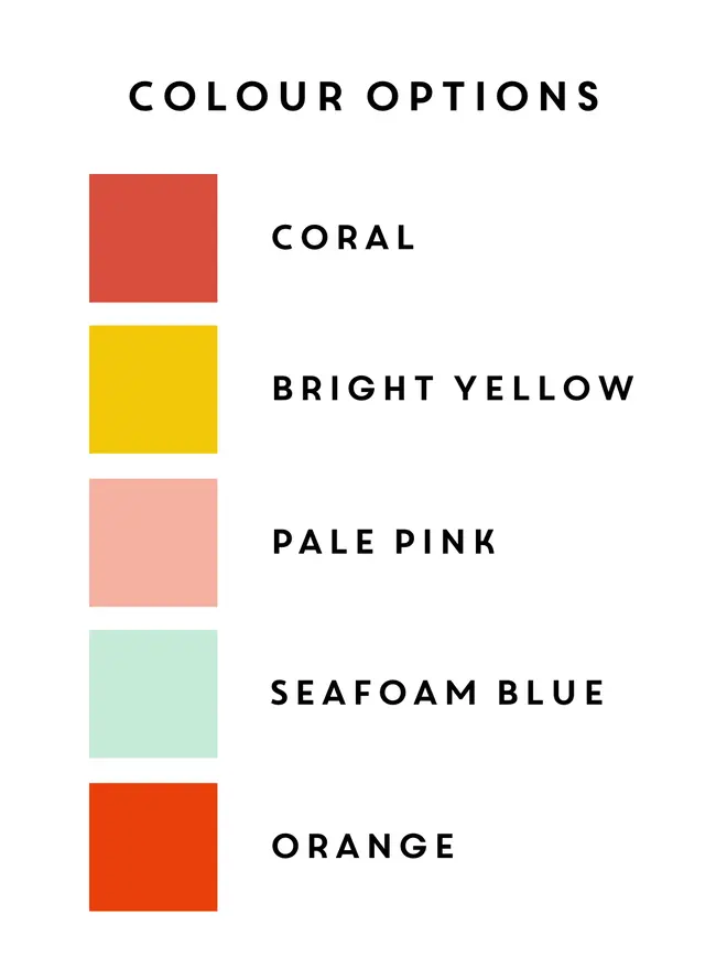 Mother's Day Painted Leather Personalised Bookmark For Her Colour Chart