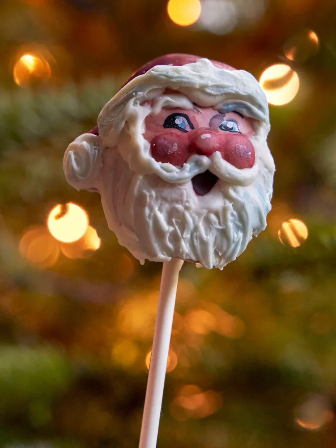 Christmas santa claus cake pop