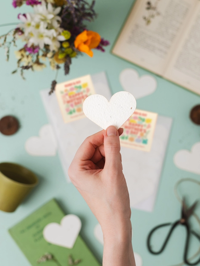 Mother's Day Gift Plantable Paper Hearts