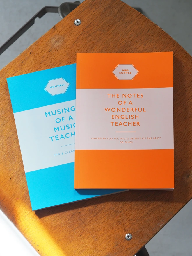 personalised notebook teacher gift