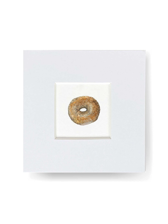 bagel food mini print